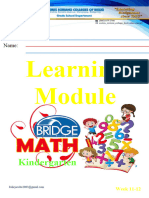 New Kinder Math Module 2 June