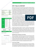 Spotify - Equity Research Report (NYSE - SPOT)