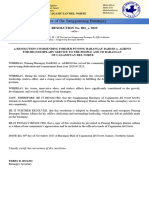 CDN Sangguniang Barangay Resolution 