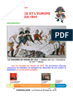 Cours France Et Europe en 1815