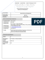 Course Outline - MGT 351.3 - Summer 2023