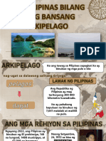 Ang Pilipinas Bilang Isang Bansang Arkipelago