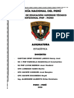 Silabo Desarrollado de Estadistica