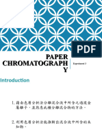 Paper Chromatography 2