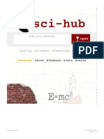 Sci-Hub - Making Uncommon Knowledge Common