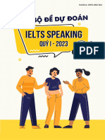 Bộ Đề Dự Đoán Speaking Quý 1 2023