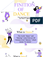 definition of dance