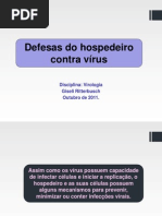 Defesas do hospedeiro contra vírus 04102011