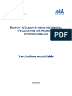 Vaccination Pediatrie Epp Rapport 2005