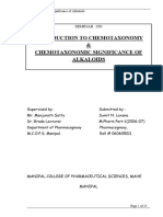 Chemotaxonomic Significance of Alkaloids