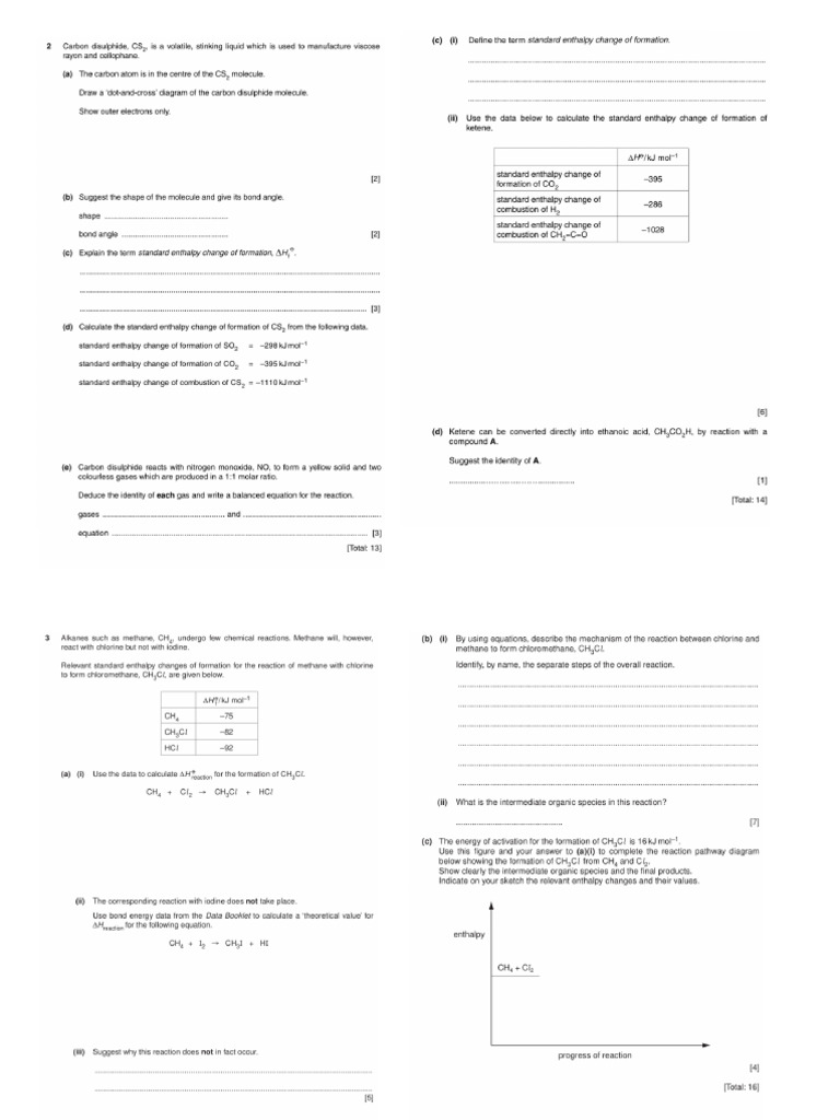 9701 Chemical Energetics Topical PDF
