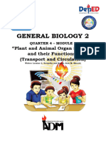 Grade 12 - General Biology2 - Q4 - Module - 3 - Transport and Circulation. For Printing