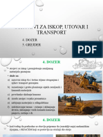 6 - Strojevi Za Iskop, Utovar I Transport - Dozer, Grejder