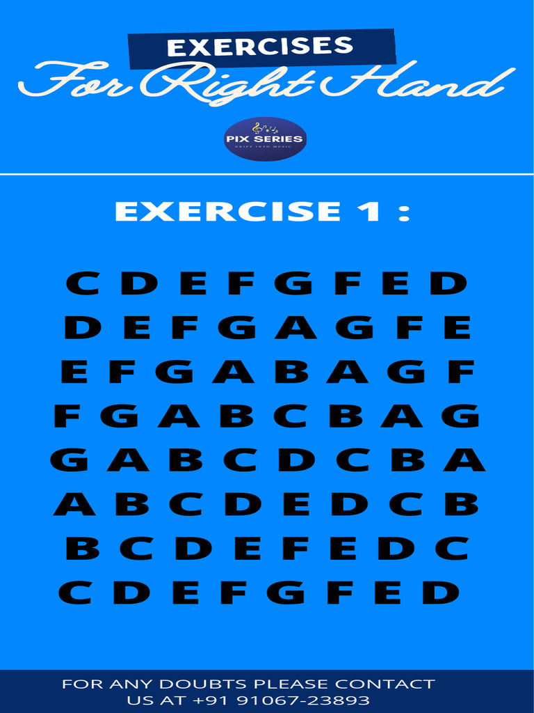 Lesson 2 Right Hand Exercises | PDF