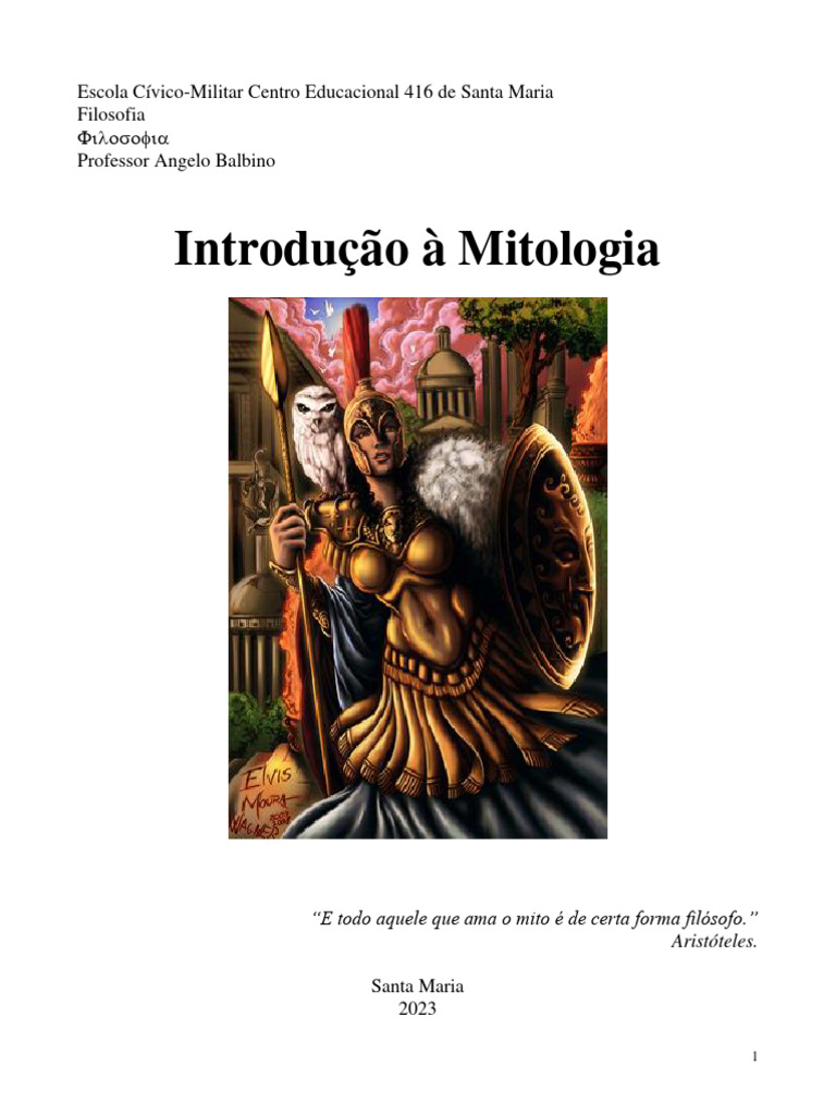 Introdução À Mitologia | PDF | Mitologia grega | Grécia Antiga