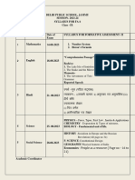 FA 2 Syllabus Class IX