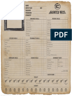 Editable Parchment Haunted West Character Sheet 20220212