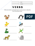 9 Grammar Verbs Worksheets For Kids