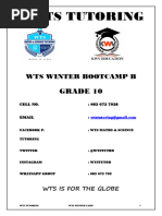 Wts 10 Maths Winter Bootcamp B