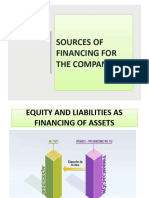 Tema 5 SOURCES OF FINANCING FOR THE COMPANY