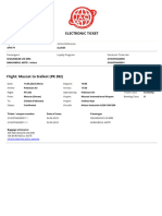 ELECTRONIC TICKET For 4PTF7Y Departure Date 14 06 2023