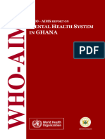 WHO AIMS 2020 Report On Ghana's Mental Health System