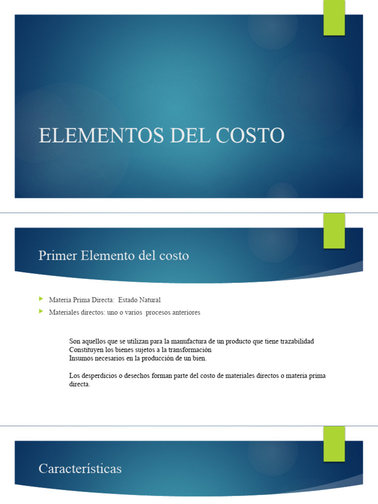 Elementos del Costo en Producción | PDF | Inventario | Salario
