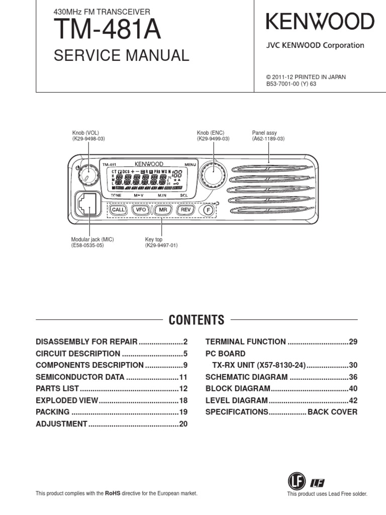 Tm 481a维修手册 | PDF | Amplifier | Frequency Modulation