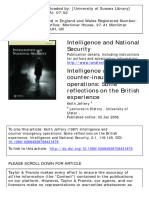 Intelligence and Counter-Insurgency Operations: Some Reflections On The British Experience