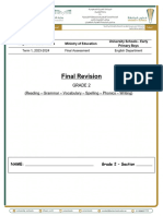 Answer Key Final Revision