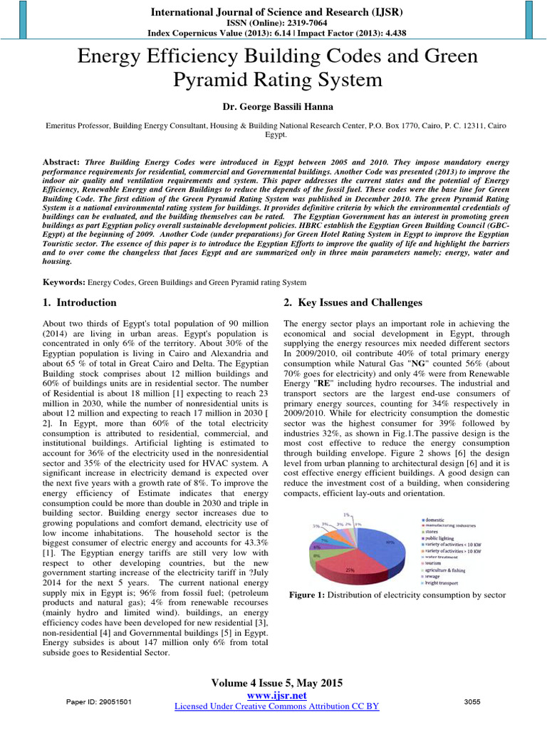 Energy Efficiency Building Codes and Green Pyramid Rating System PDF
