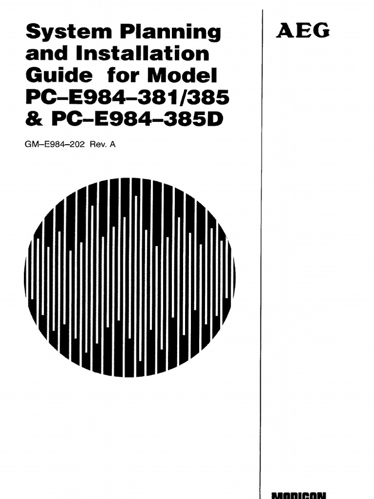 Modicon PLC 984-38X System, Planning, Installation | PDF | Programmable ...