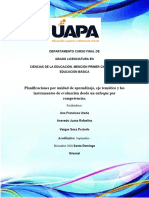 Planificaciones Por Unidad de Aprendizaje -SD- 2020