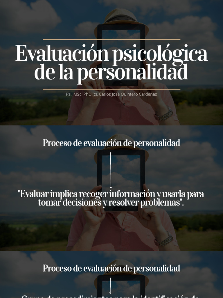 Evaluación Psicológica de La Personalidad. | PDF | Crecimiento personal ...