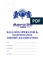 Balloon Operator and Maintenance Theory Examination Issue 1.3 May 2019 1