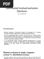 Distributed Mutual Exclusion Elections: By: Dr. Shilpa Bahl