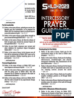Shiloh 2023 Intercessory Prayer Guidelines - Approved