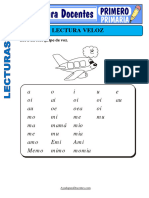 Lectura Veloz para Primero de Primaria