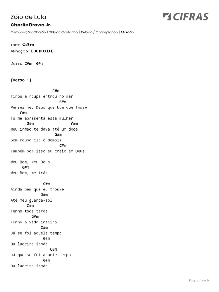 Charlie Brown JR Zoio de Lula PDF