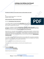 Thinking Bridge - Sample Resume Cover Letter - Email