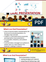 Oral Presentation