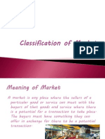Classification of Market