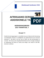 Afrikaans EAT Graad 11 Hersienings 2021 KW 1