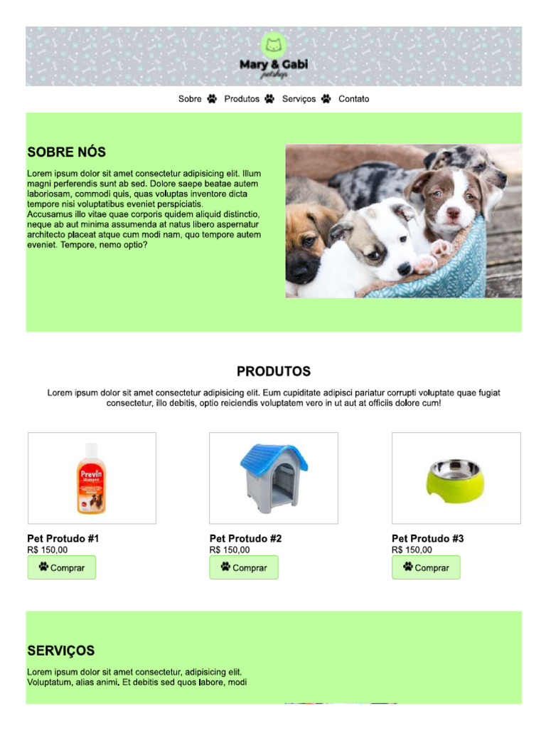 Layout Pet Shop PDF