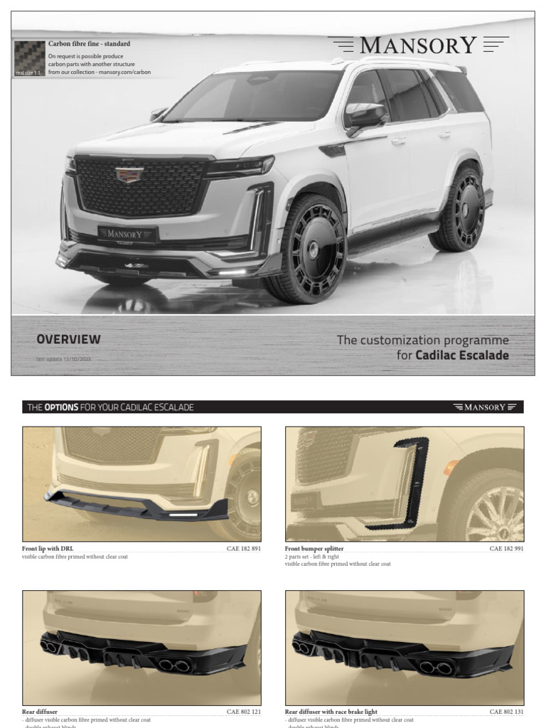 2018 CADILLAC ESCALADE OWNERS MANUAL PDF intelligence overview