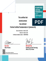 Fortinet Certified Fundamentals in Cybersecurity
