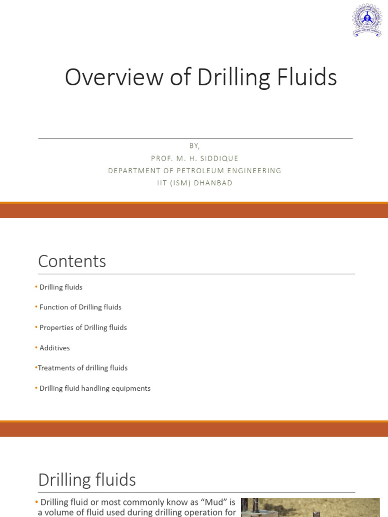 Unit 1 Overview of Drilling Fluids PDF Viscosity Shear Stress