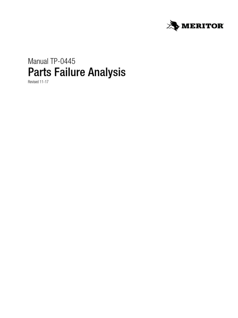 Meritor Tp0445 Parts Failure Analysis | PDF