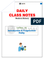 Modern History 01 - Daily Class Notes - (Sankalp (UPSC 2024) )