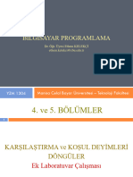 Lab 4 5 Ek - Bilgisayar Programlama